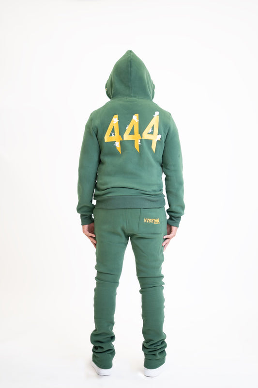 Green 444 sweatsuit set