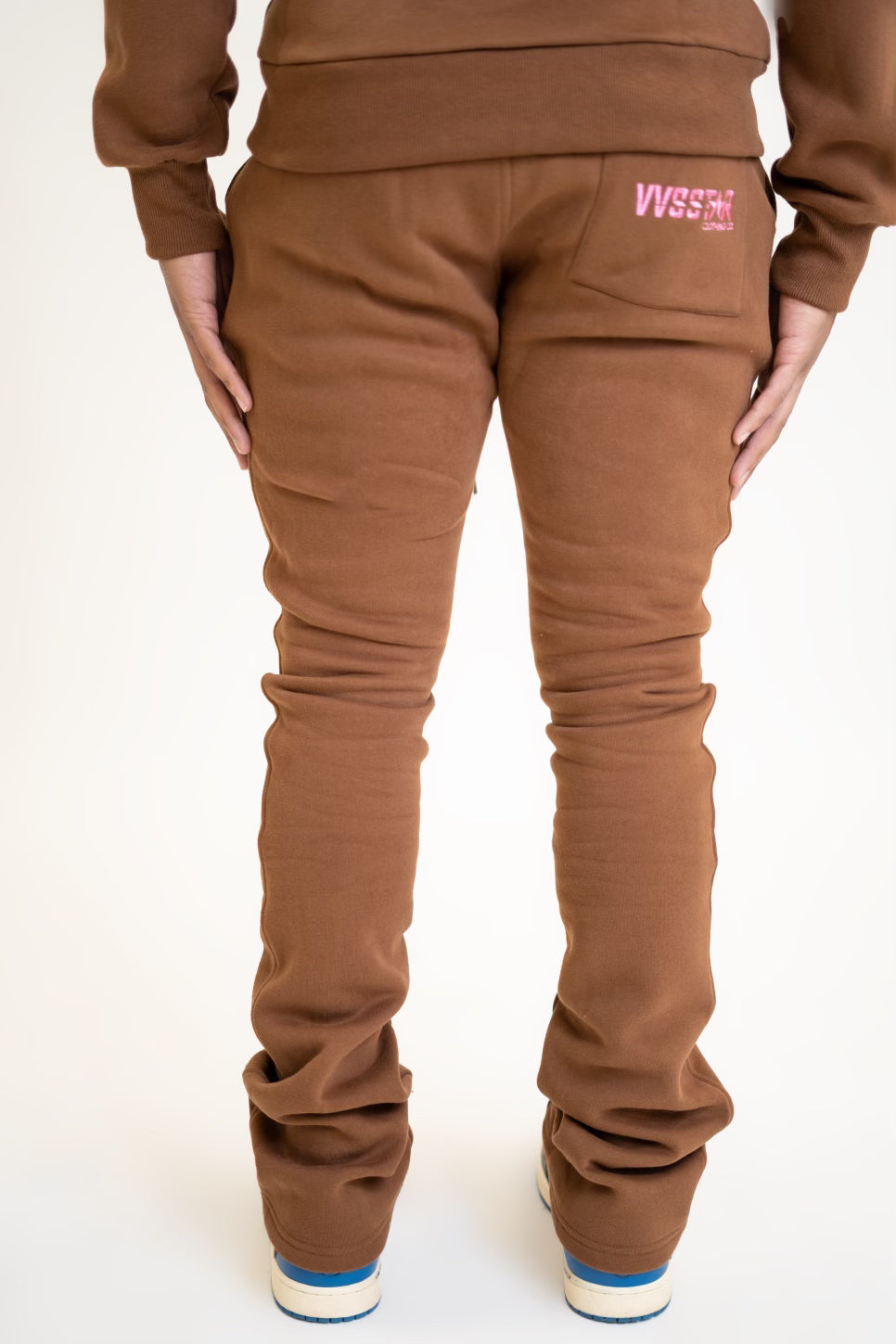 Brown 444 stacked pants